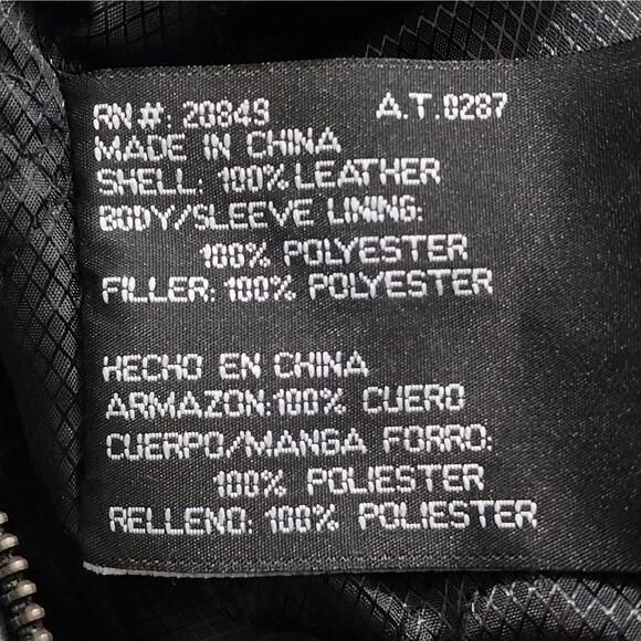 NWOT! EXCELLED! SLEEK BLACK GENUINE LEATHER THERMAL LINED JACKET, COAT! SZ XL - Picture 11 of 12